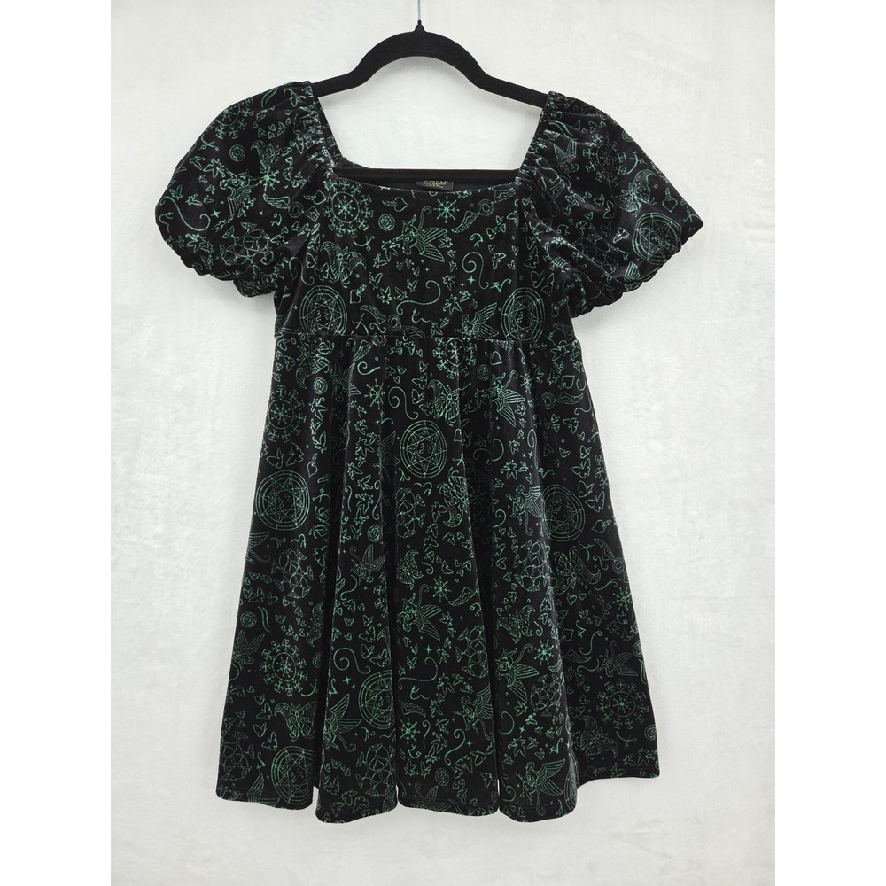 Wicked Paul Tazewell Kids Velvet Flying Monkey Dress Black Green10/12 Elphaba